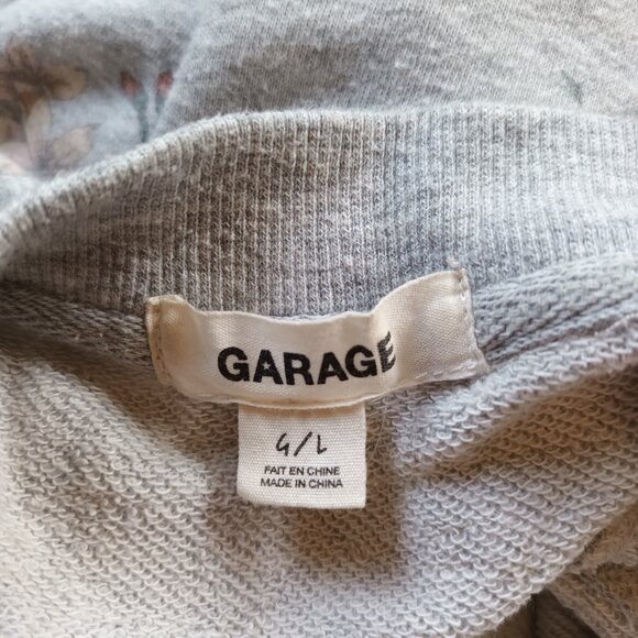 Garage Floral Gray Sweater - Picture 3 of 4